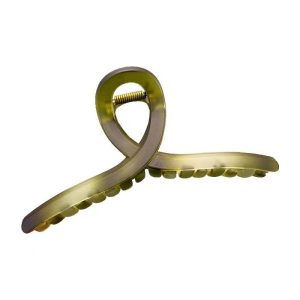 Simple matte hair clip green elegant big grab clip female head dish hair shark clip temperament hair clip clip headdress