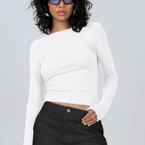 Women's shoulder T-shirt