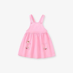Little maven girl's strap dress autumn girl's skirt European and American girls pure cotton strap skirt children's skirt