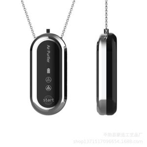 Air purifier necklace cheap price 2levels durable power saving smart portable personal air cleaner USB charging hanging purifier