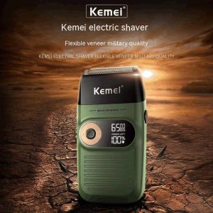 Kemei electric men's shaver KM-2026 lithium battery LCD digital display double reciprocating shaver