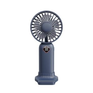 2023 new handheld mini mute small fan desktop small electric fan portable handheld fan support logo
