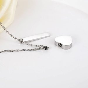 Stainless steel pet urn pendant