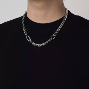 Clathrate Cuban necklace clavicle chain