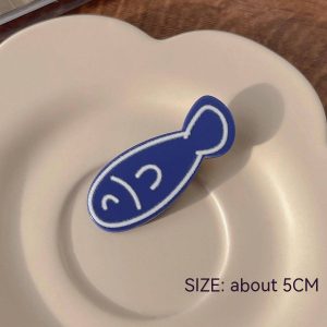 Cute cartoon small fish hairpin women's side bangs clip headdress duckbill side clip fish bone broken hair accessories hairpin tide