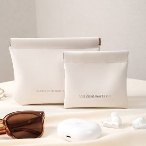 Wholesale Mini Multifunctional Storage Coin Purse Earphone Protective Cover Pu Cosmetic Bags