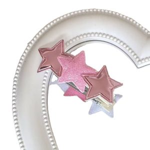 Spring new simple color star hair clip fashion fresh ins style sweet girl side bangs hair clip