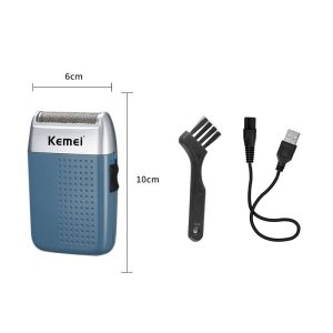Kemei KM-5855 Men's Electric Razor USB Reciprocating Floating Veneer Beard Razor