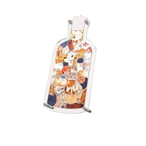 Acrylic bottle standee 3D creative puzzle gift set DIY jigsaw puzzle cute kitten/puppy/pig can be customized standee