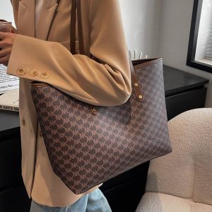 This year's popular shoulder bag women's large capacity 2021 new style autumn and winter big bag fashion commuter tote bag