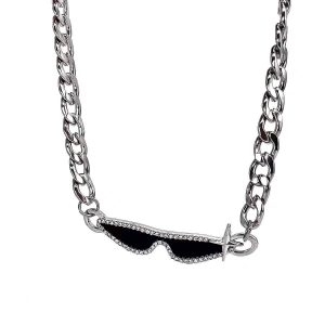 Sunglasses titanium steel necklace