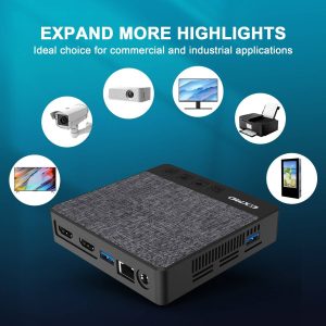 GXMO N42 Mini PC Windows 11, Intel Celeron N4020C Intel UHD Graphics, 6GB DDR4 64GB SSD, 2.4G & 5.8G WiFi, 1000 Mbps LAN - EU