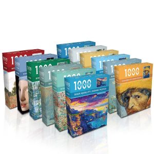 Jigsaw puzzle toy 1000 pieces wholesale decompression gift paper oil painting decompression adult plane puzzle