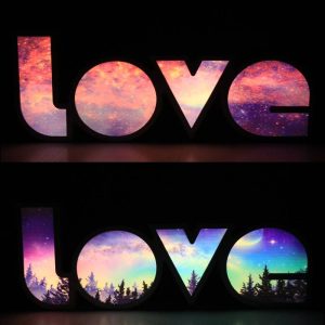 LOVE letter light box Romantic Valentine's Day room trunk LED decorative night light gift light