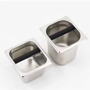 Stainless steel coffee grounds barrel coffee box, specifications: large