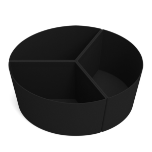 Black Slow Cooker Silicone Liner Silicone Divider Pad for Crockpot 6QT