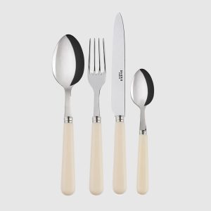 Pop Unis Beige Cutlery Set for 6 People Sabre Paris