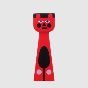Red Ondo candlestick Qeeboo