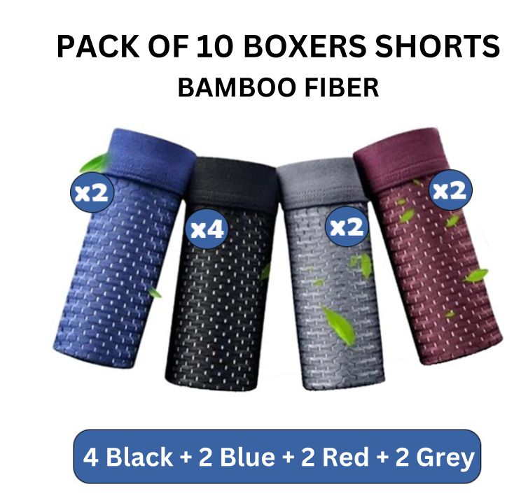 BAMBOO FIBRE BOXER SHORTS - FOR ALL-DAY COMFORT