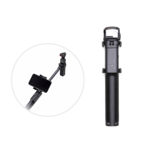 Original DJI Osmo Pocket extension pole with cell phone clip and 1/4-inch connector