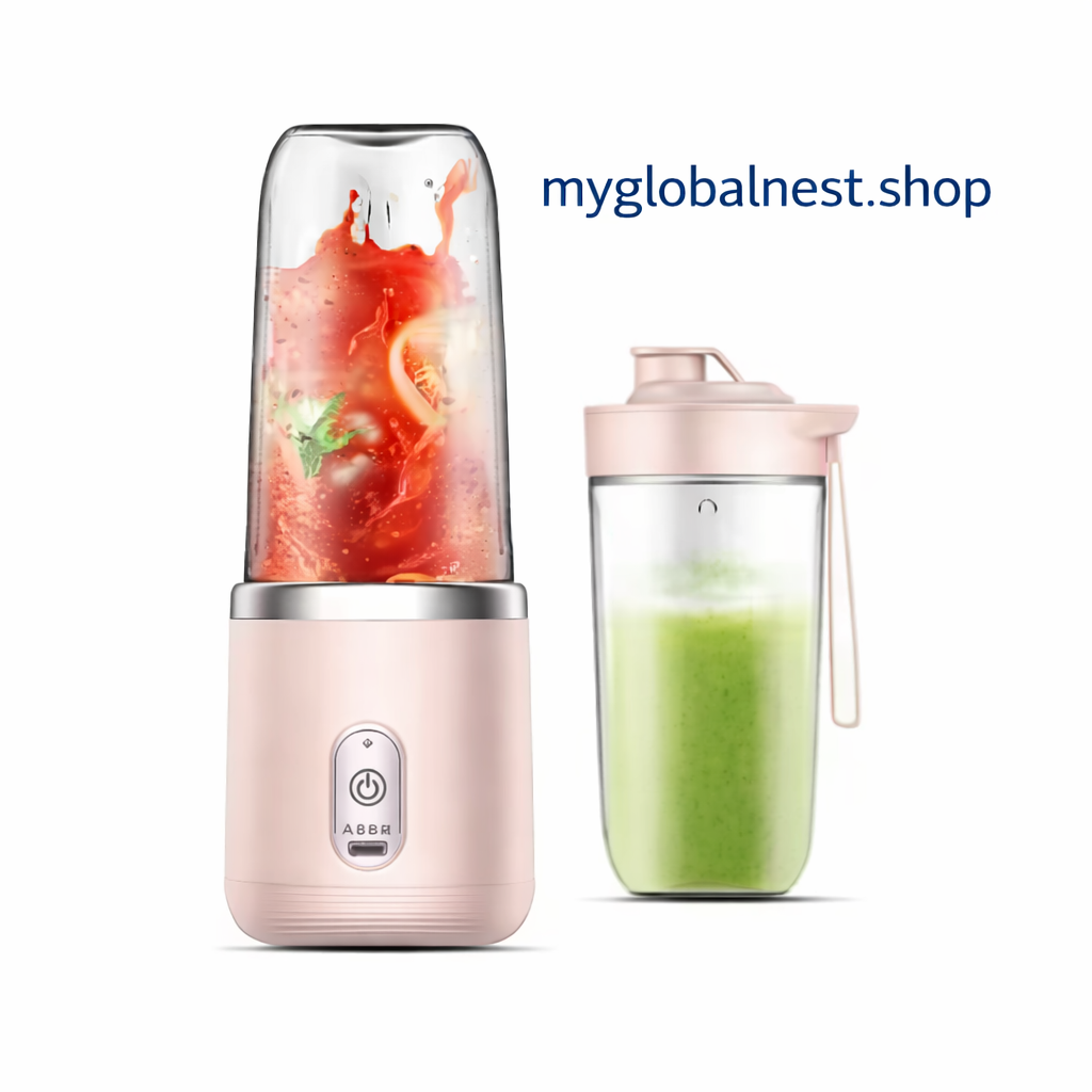 Compact personal smoothie blender for gym travel and home use