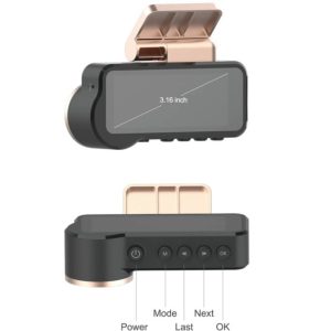 F22 3.16-inch 1080P HD Night Vision Car Recorder Standard Edition