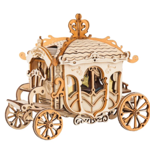 Robotime 3 Kinds DIY 3D Transportation Wooden Model Building Kits Vintage Car Tramcar Carriage Toy Gift for Children Adult