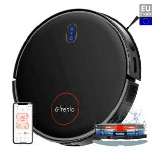 Ultenic D6S Robot Vacuum Cleaner Gyroscopic Navigation, 3-in-1 Sweep Vacuum Mop, 3000 Suction, 4 Cleaning Modes, 2600mAh Battery, 120min Runtime