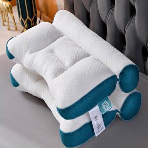 1pc Two Tone Bedding Pillow, Polyester Soft Throw Pillow For Household