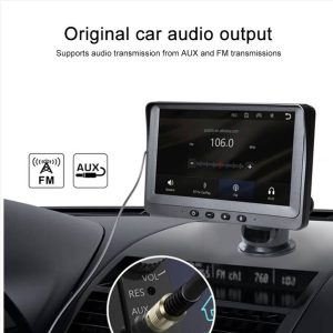 P704 7-inch Wireless CarPlay Car Navigator Dual Camera Car Recorder