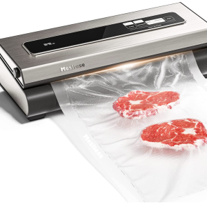 Mesliese Vacuum Sealer Machine Powerful 90Kpa Precision 6-in-1 Compact Food Preservation System Built-in Cutter, Include 2 Bag Rolls & 5 Pre-cut B