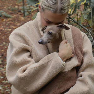 Unisex Fleece Sweater Kangaroo pouch pet carriers