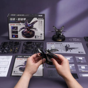 Robotime Rokr The Storm Beetle DIY Moveable Mechanic Organism 3D Puzzle Series Steampunk Design Funny Toys for Kids Child