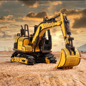 Robotime Rokr Excavator Engineering Vehicle 3D Wooden Puzzle For Kids Adults Building Blocks Set Improve Hands-on Skills TG508K