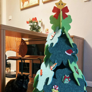 Felt Flowers Christmas Tree Money Tree Santa Claus Decoration Supplies Gift