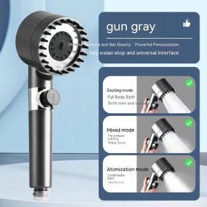 Daispray powerful supercharged handheld showerhead for bathing and filtering