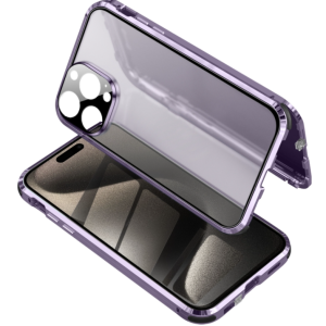 Suitable for iPhone 15 Anti-Peeping Magnetic Tempered Glass Phone Case