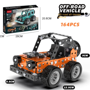 Children's assembled toy off-road vehicle