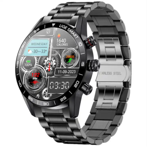 LIGE 2023 AMOLED HD Screen Watch For Men Smart Calling Watch Smartwatch Fashion Business Clock New Smartband Man