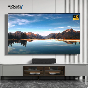 Tela Quadro fixo para Projetores Ultra Curto Lance, Pet Cristal ALR Beamer, NP Black Series, 4K, 100"