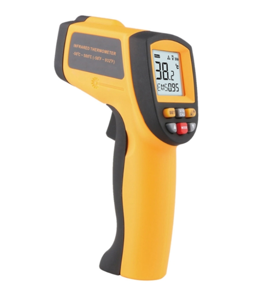 Infrared temperature tester (-18 - 1350 degrees Celsius), GM1350 (orange)