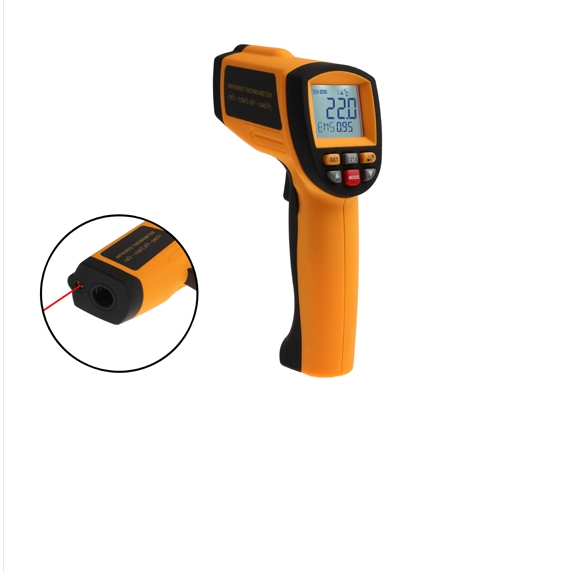 Infrared temperature tester (-50 - 380 degrees Celsius), GM300 (yellow)