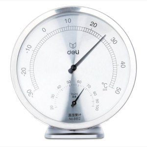 Deli 8812 Metal High Precision Mechanical Thermo-Hygrometer