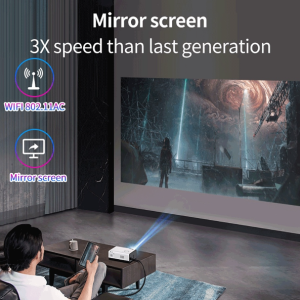WEJOY Y5 800x480P 80 ANSI Lumens LED Smart HD Projector, Android 9.0, 1G+8G, Australian regulations