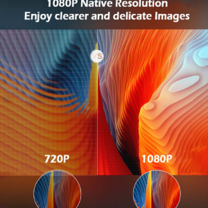 WEJOY L7 854x480P 100 ANSI lumens ED smart HD projector with battery version, Android 6.0, 1G+8G, Australian regulations