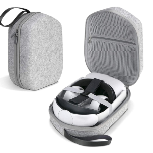 Estojo de Transporte para Oculus Quest 2 com Correia Elite | Acessórios para fone ouvido para jogos VR controladores | Estojo VR rígido grande espaço