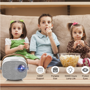 YG230 basic version LED high-definition 1080P mini portable projector micro children's projector, plug specifications: Australian regulations