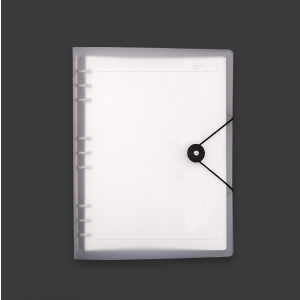 Transparent matte PP soft shell cover notebook, style: B5 grid core
