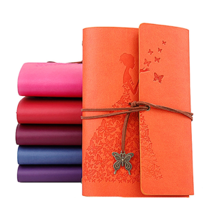 2 books for sale Beauty in skirt handbook diary Loose-leaf retro notepad, cover color: small yellow