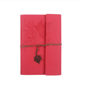 PU vintage strap handbook notebook loose-leaf notebook imitation copper maple model